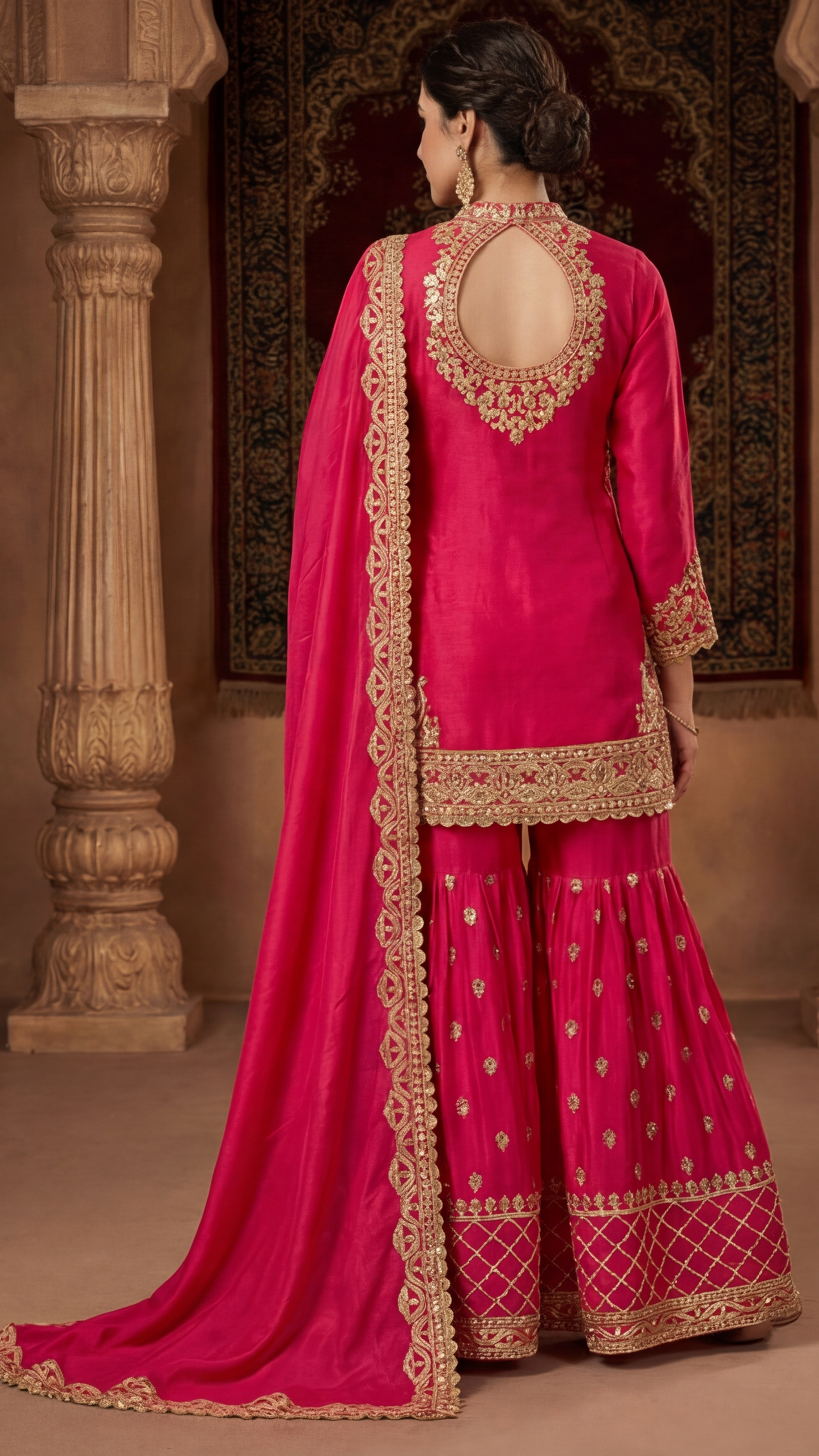 Rani Pink Gharara Set